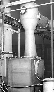 Figure 7014 Scrubber Separator System as part of a multi-unit system using mild caustic as scrubbing liquid