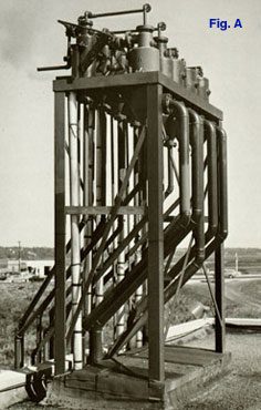 Two-stage Steam Jet Ejector equipped with pre-condensers installed on the roof of a chemical plant