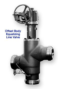 Figure 8508-MO Three-Way Bypass Valve offset body equalizing line valve